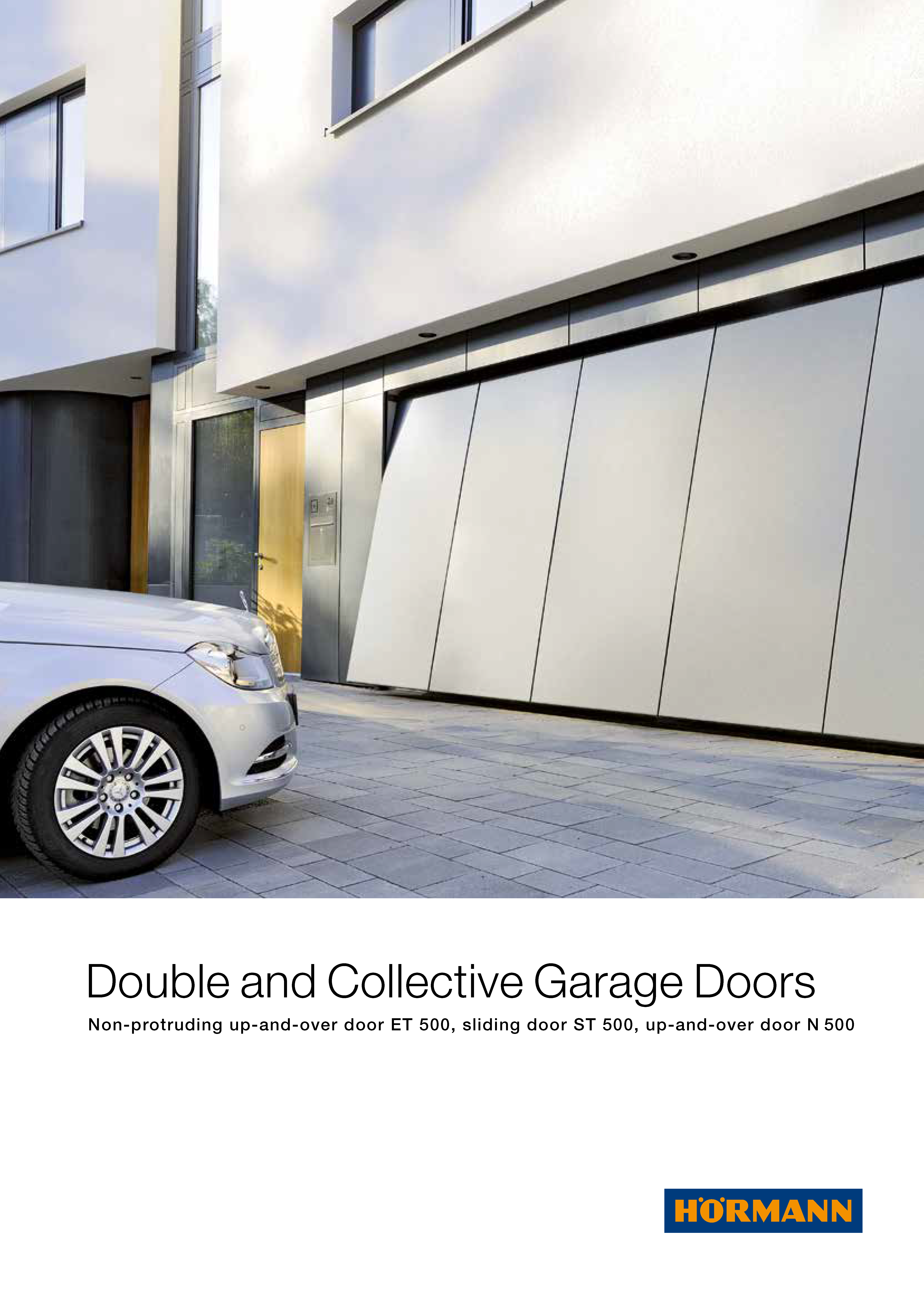 Non-protruding up-and-over door ET 500, sliding door ST 500, up-and-over door N 500